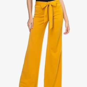 Mustard Wide-Leg Women's Pants PALAZZO